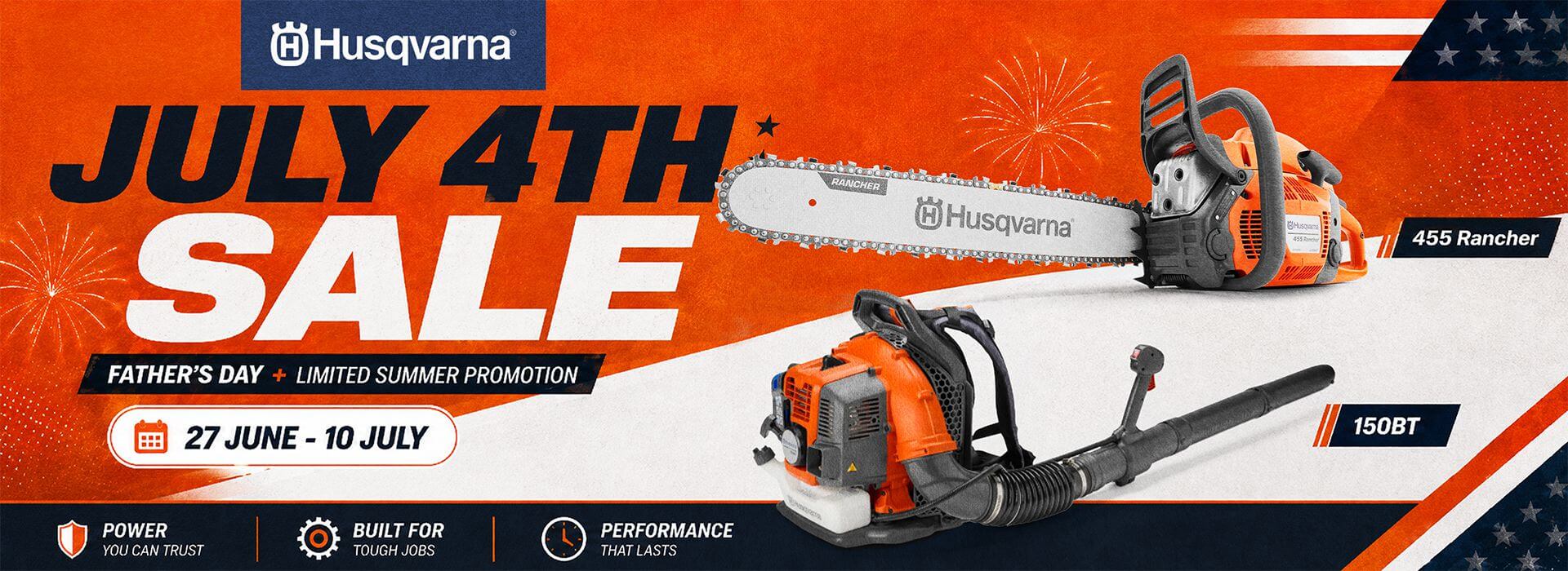 Husqvarna - Manufacturer July 4th Sale